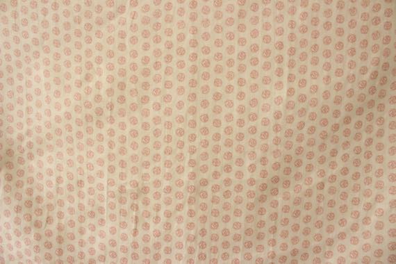 LINNETリネンプリント ローズドット<br />イングリッシュローズ